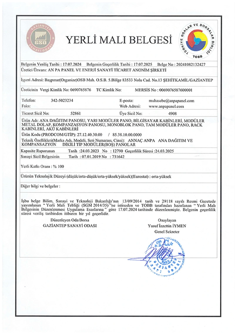 Sertifikalarımız 1